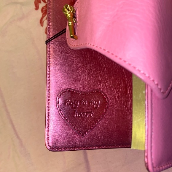 New VINTAGE Y2K JUICY COUTURE PINK LEATHER JOURNAL NOTEBOOK DIARY SWAROVSKI LOCK - Picture 6 of 15